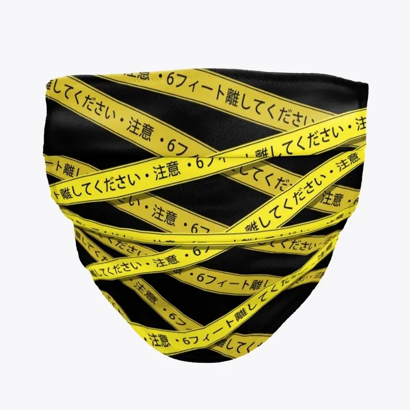 Caution Tape Face Mask